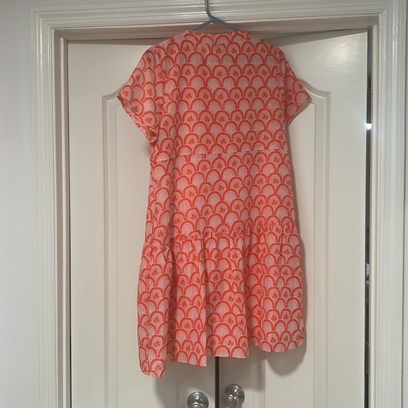 Coral and pink dress - Picture 4 of 4